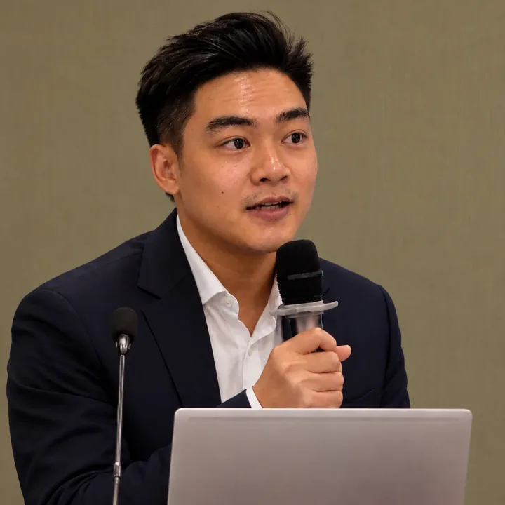 Edmund Chan speaking at a forum